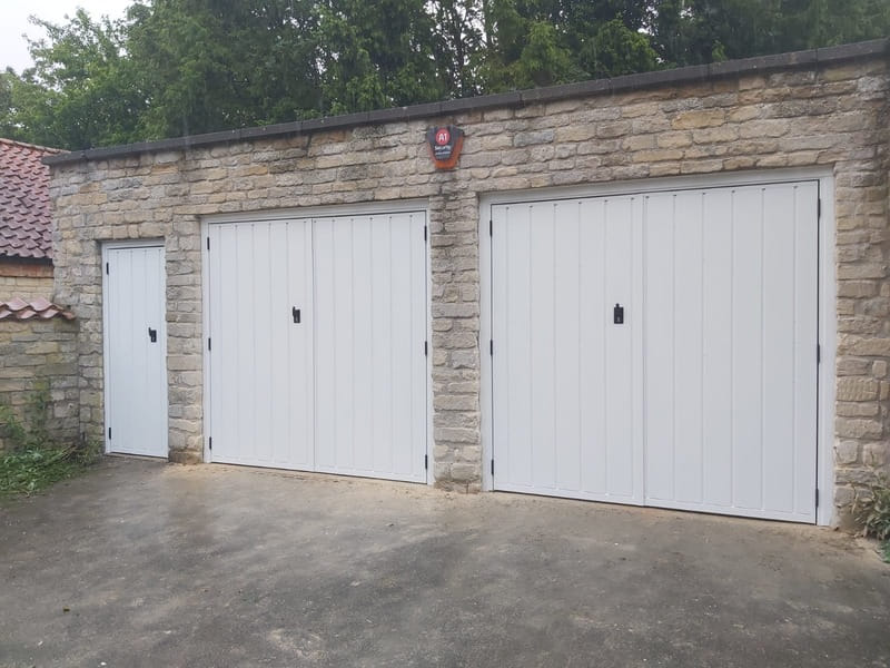 Select Cartmel Side Hinged Garage Doors with Entrance (Grantham)